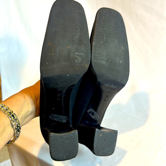 Via Spiga Size 11 Black Fabric Heels - Picture 7 of 9